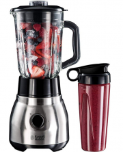 Russell Hobbs 2-in-1 Standmixer mit 1,5l Glasbeh&auml;lter und 0,6l Smoothie To-Go-Trinkflasche