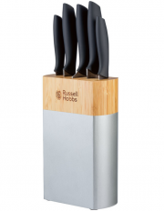 Russell Hobbs Bambus-Messerblock inkl. 5-teiliges Messerset