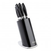 Russell Hobbs BW01929 Messerblock Colours Jet Black 5-teilig