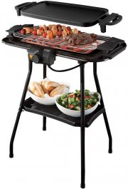 Russell Hobbs Grill 2in1 Elektro Standgrill & Tischgrill f&uuml;r Innen- & Au&szlig;ennutzung inkl. Grillplatte