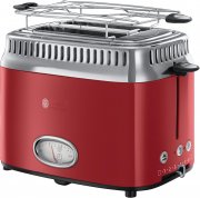 Russell Hobbs Retro Toaster mit Br&ouml;tchenaufsatz und 6 einstellbaren Br&auml;unungsstufen