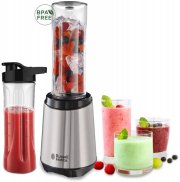 Russell Hobbs Standmixer Mix&Go Steel inkl. 2 Tritan Trinkflaschen
