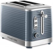Russell Hobbs Toaster Inspire grau, 2 extra breite Toastschlitze, inkl. Br&ouml;tchenaufsatz