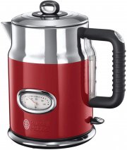 Russell Hobbs Wasserkocher 1,7l mit Schnellkochfunktion, Wassertemperaturanzeige im Retrodesign