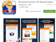 Russisch lernen mit MosaLingua bei google play 