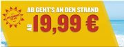 Ryanair Fl&uuml;ge an den Strand ab 19,99&euro; bzw. auch schon ab 9,99&euro;