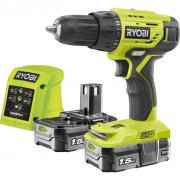 Ryobi Akku-Bohrschrauber R18DD4-215GJ 18Volt 2x Li-Ionen Akku 1,5Ah