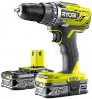 Ryobi ONE+ Akku-Bohrschrauber R18DD3-225S inkl. mit 2X 2,5 Ah Akkus und Schnellladeger&auml;t