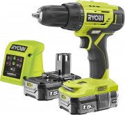 Ryobi ONE+ R18DD4-215GJ 18V Akku-Bohrschraube inkl 2 x 1,8 Ah Li-Ionen-Akku & Ladeger&auml;t
