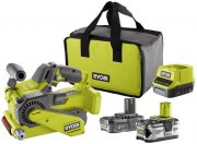 Ryobi R18BS-242S Akku-Bandschleifer inkl. 2 Akkus, Ladeger&auml;t und Zubeh&ouml;r