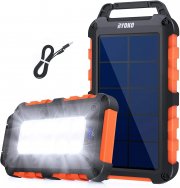 Ryoko 20000mAh Solar Power Bank und LED Taschenlampe