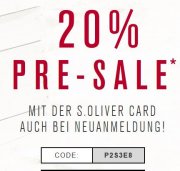 s.Oliver 20% Pre-Sale