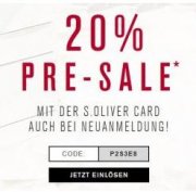 s.Oliver: 20 % Rabatt auf Alles dank Gutscheincode