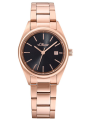 s.Oliver 2033533 Damen Quarzuhr mit Edelstahl Armband in Uhren Geschenk Box