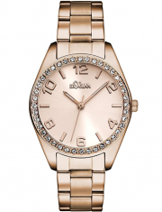 s.Oliver SO-2903-MQ Damen Analog Quarz Armbanduhr mit Edelstahlarmband