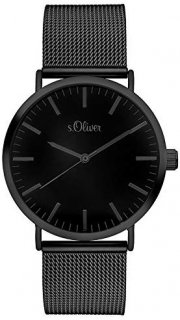 S.Oliver SO-3216-MQ Damen Analog Quarz Armbanduhr 