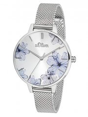 S.Oliver SO-3523-MQ Damen Analog Quarz Armbanduhr 