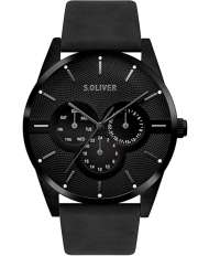 s.Oliver SO-3572-LM Herren Multi Zifferblatt Quarz Armbanduhr