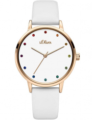 s.Oliver SO-3781-LQ Damen Analog Quarz Uhr