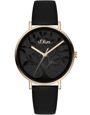 s.Oliver SO-3871-LQ Damen Analog Quarz Armbanduhr