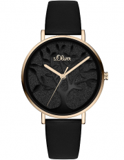 s.Oliver SO-3871-LQ Damen Analog Quarz Armbanduhr