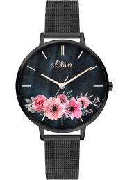 s.Oliver SO-4081-MQ Damen Analog Quarz Armbanduhr