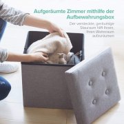 Sable Sitzhocker 38 x 38 x 38 cm als Aufbewahrungsbox geeignet