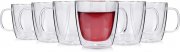 S&auml;nger 6-teiliges Doppelwandige Gl&auml;ser Set mit Henkel 220 ml