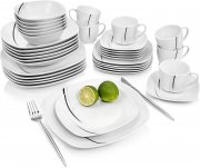 S&auml;nger Bilgola Black Lines PREMIUM COLLECTION 36-teiliges Geschirrset f&uuml;r 6 Personen