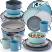 S&auml;nger Bombay Sky Shades VALUE COLLECTION 20 teiliges Steingut Kombiservice