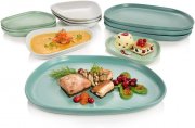 S&auml;nger Canberra 12-teiliges Steingut Design-Teller-Set f&uuml;r 4 Personen