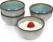 S&Auml;NGER Capri 4-teiliges Dessert Schalen Set aus Steingut