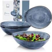 S&auml;nger Darwin PREMIUM COLLECTION 4-teiliges Salatsch&uuml;ssel Set aus Steingut
