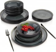 S&auml;nger Helsinki PREMIUM COLLECTION 12-teiliges Steingut Geschirr Set f&uuml;r 4 Personen