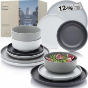 S&auml;nger Leeds VALUE COLLECTION 12-teiliges Geschirrset aus Steingut