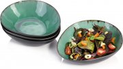 S&Auml;NGER Palm Beach Salatschalen Set aus Steingut f&uuml;r 4 Personen