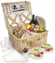 S&auml;nger Picknickkorb F&ouml;hr aus Weide f&uuml;r 4 Personen