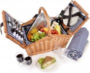 S&auml;nger Picknickorb Sylt f&uuml;r 4 Personen 24 teilig