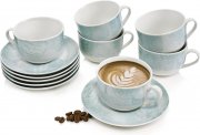 S&auml;nger Sarti 12 teiliges Kaffeetassen Set f&uuml;r 4 Personen aus Steingut