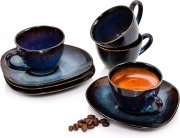 S&auml;nger Tokio 8-teiliges Espressotassen Set aus Steingut