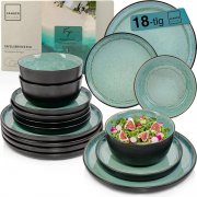 S&auml;nger VALUE COLLECTION Fiji 18-teiliges Geschirr Set aus Steingut f&uuml;r 6 Personen