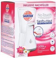 Sagrotan No-Touch Automatischer Seifenspender inkl. 1 x 250 ml Fl&uuml;ssigseife Sagrotan Nachf&uuml;ller