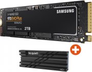 Samsung 970 EVO Plus NVMe M.2 2280 Interne 2 TB SSD + be quiet! MC1 M.2 SSD-K&uuml;hler
