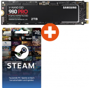 Samsung 980 Pro PCIe 4.0 NVMe M.2 interne 2TB SSD inkl. 20&euro; Steam-Guthaben