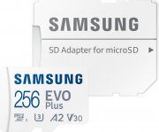 SAMSUNG EVO Plus microSDXC 256 GB Speicherkarte mit Adapter