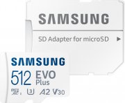 Samsung Evo Plus microSDXC 512GB Speicherkate mit Adapter