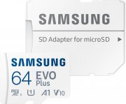 Samsung Evo Plus microSDXC 64GB Full HD Speicherkarte inkl. SD-Adapter
