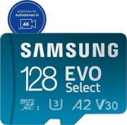 Samsung EVO Select 2024 microSDXC 128GB Speicherkarte + SD-Adapter