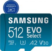 Samsung EVO Select 512 GB microSD Speicherkarte + SD-Adapter