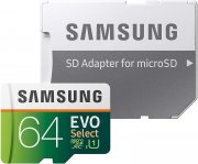 Samsung EVO Select 64 GB microSD Speicherkarte inkl. SD-Adapter